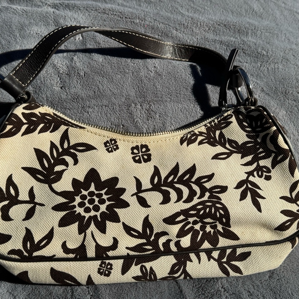 Floral Canvas Shoulder Bag